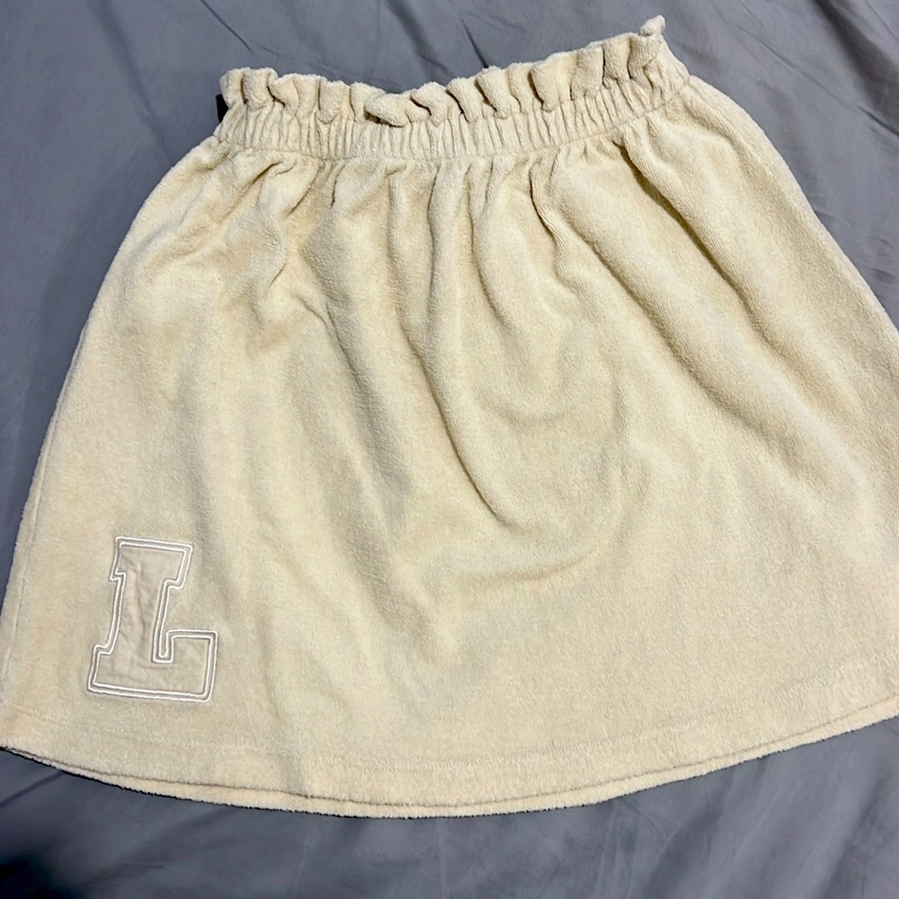 Loud Apparel Terry Girls Skirt size 5-light yellow